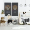 Akustikbillede Art-Acoustic hear 60 x 120 cm - mørk grå