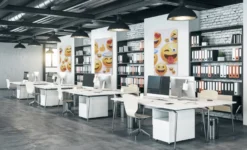 Akustikbillede Art-Acoustic emoji II 60 x 120 cm