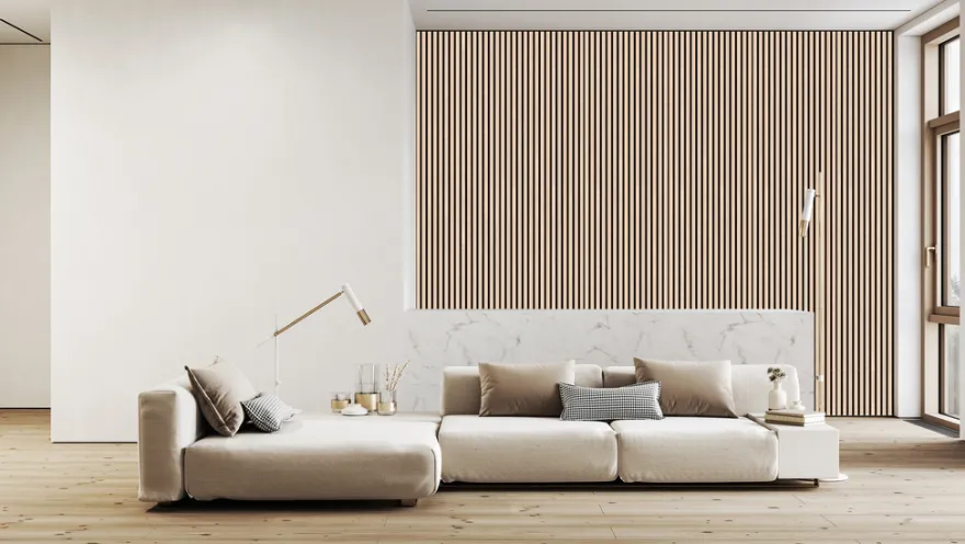 Akustikpanel Proff light oak 22 x 605 x 3000 mm
