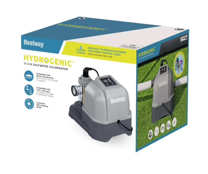 Bestway Hydrogenic™ saltvandsklorinator 12 g/t