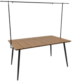 Bordstativ Utah 130-250 x 110 cm sort - Sunlife®