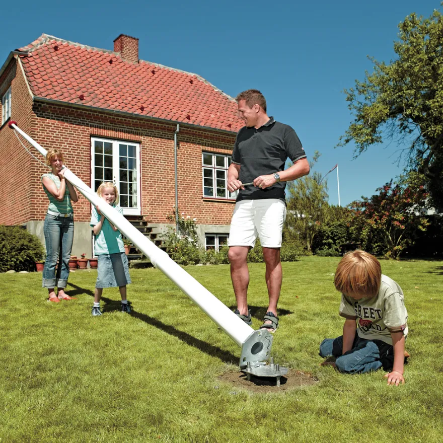 Dano Mast flagstang 6 meter m/vippebeslag