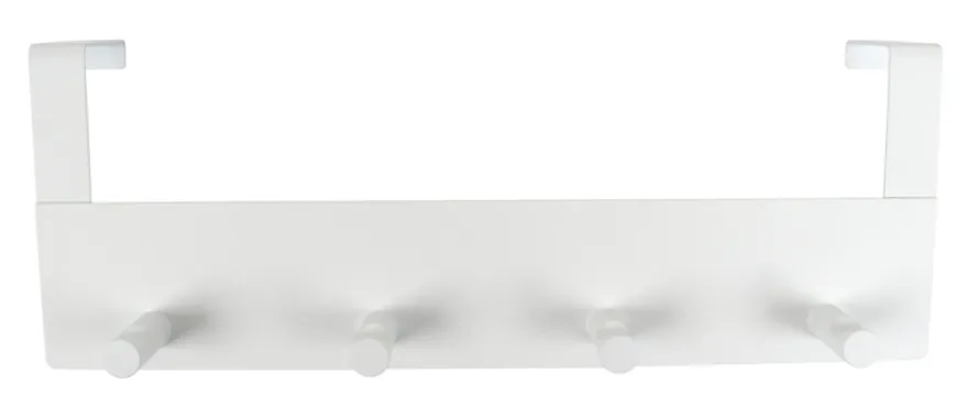 Dørknagerække hvid stål 32 cm