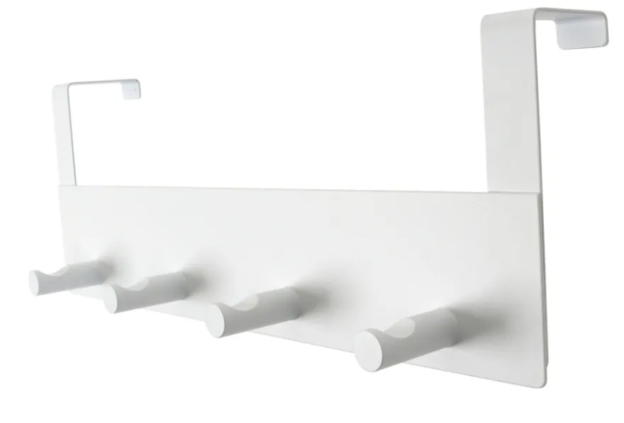 Dørknagerække hvid stål 32 cm