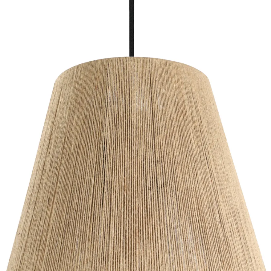Eglo Alderney pendel Ø30 cm natur/sort