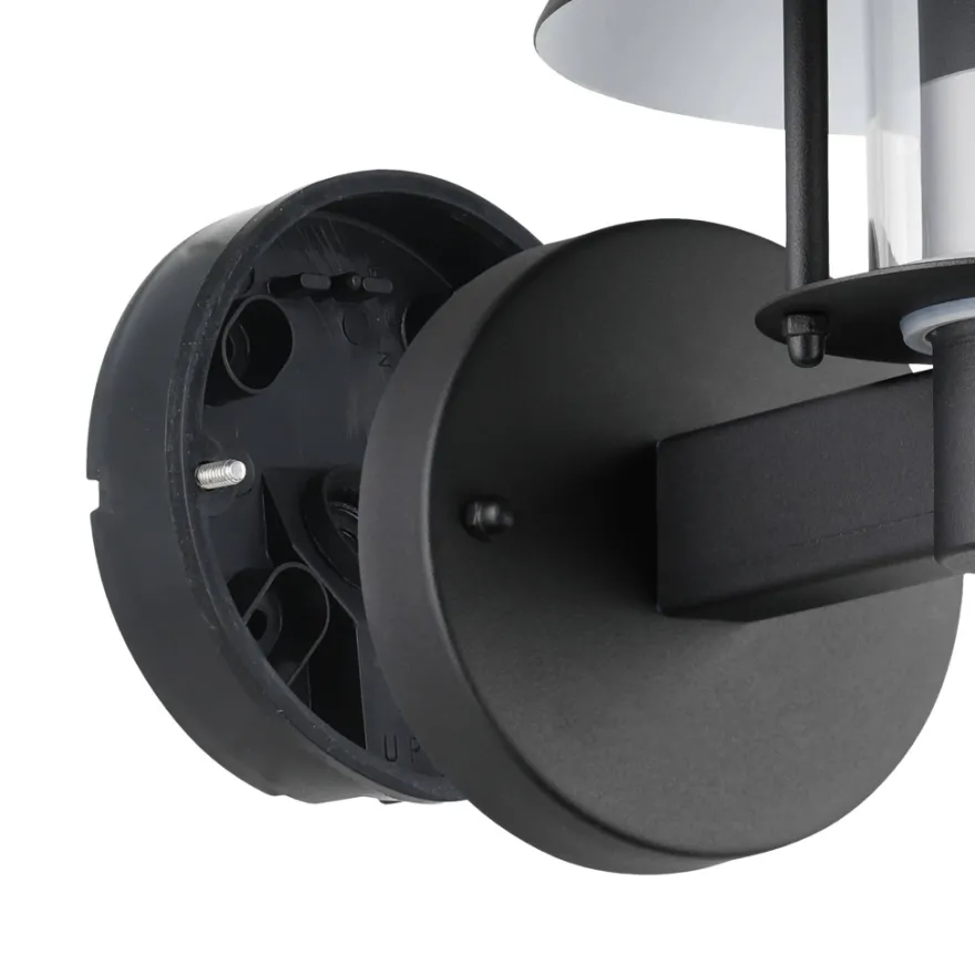 Eglo Chiappera væglampe sort/hvid Ø22 cm