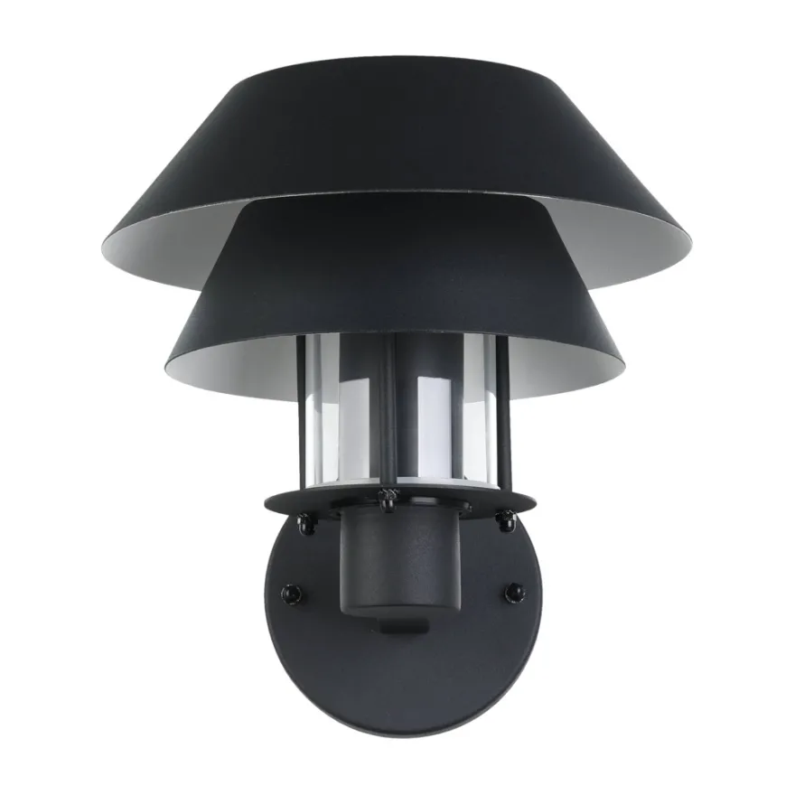 Eglo Chiappera væglampe sort/hvid Ø22 cm