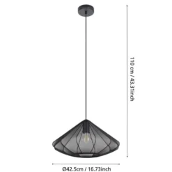 Eglo Dolwen pendel sort Ø42,5 cm