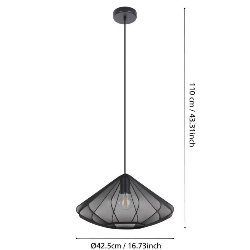 Eglo Dolwen pendel sort Ø42,5 cm