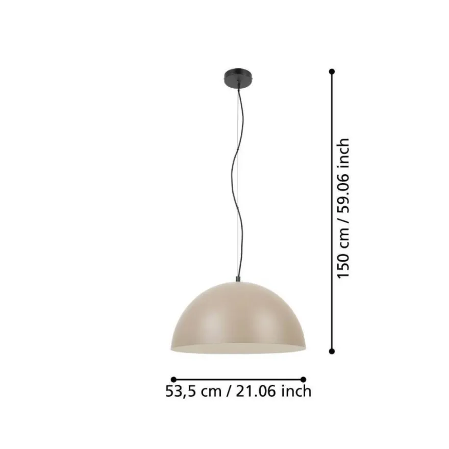 Eglo Gaetano 1 pendel sand Ø53 cm
