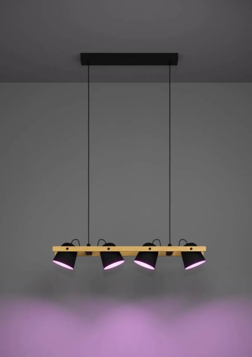 Eglo Hornwood-Z langbordspendel sort/brun
