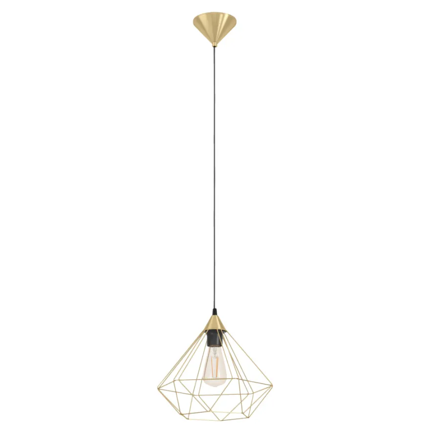 Eglo Tarbes pendel børstet messingfinish Ø32,5 cm