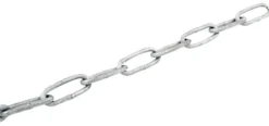 Galvaniseret kæde langleddet Ø3 mm x 5 meter