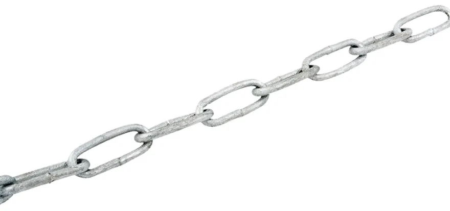 Galvaniseret kæde langleddet Ø4 mm x 5 meter