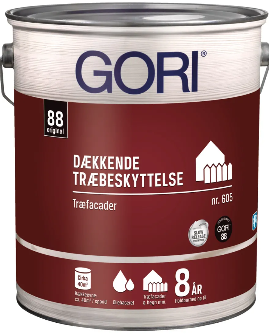 GORI 605 dækkende træbeskyttelse grøn umbra 5 liter