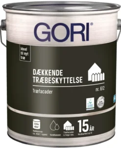 GORI 612 dækkende træbeskyttelse stengrå 5 liter
