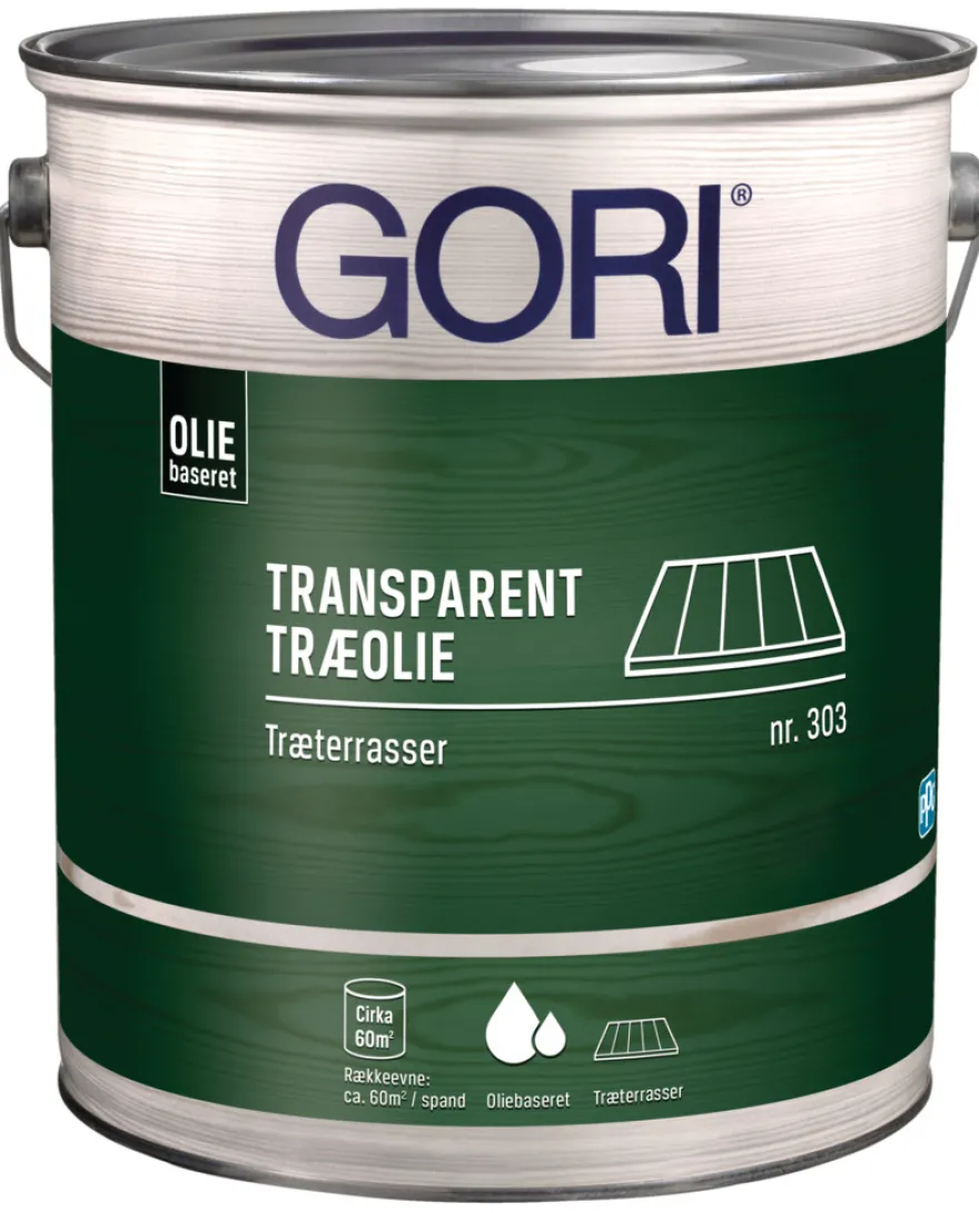 GORI 303 pine træolie til terrasser 5 liter