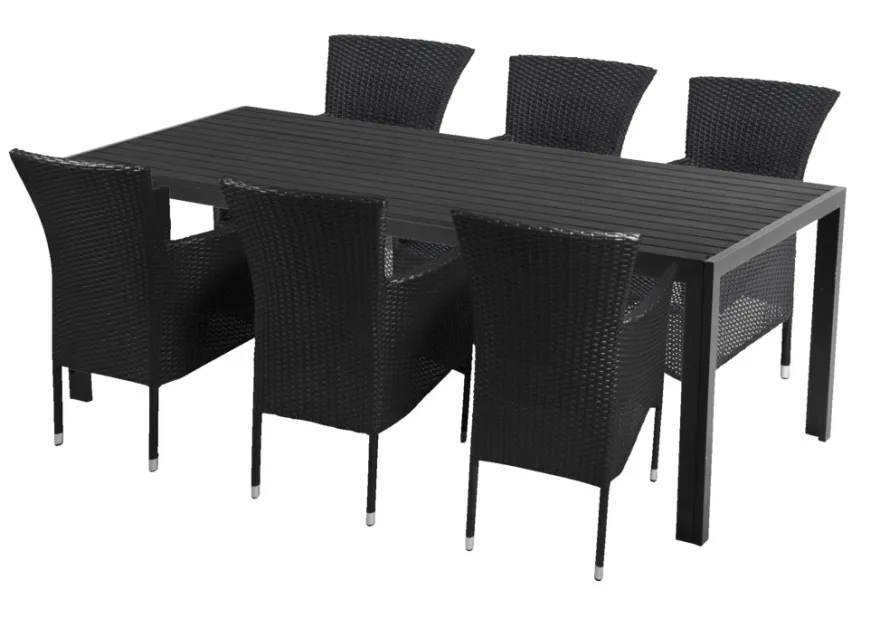 Havebord Havanna 205 x 90 cm i aluminium og nonwood - Sunlife®