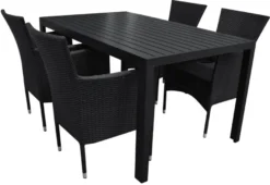 Havebord Havanna 150 x 90 cm i aluminium og nonwood - Sunlife®