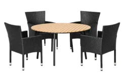Havebord Nebraska stål/nonwood Ø150 cm - Sunlife®