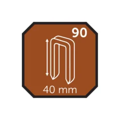 Hæfteklamme 40 mm nr. 90 5000 stk. - Probuilder