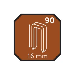 Hæfteklamme 16 mm nr. 90 5000 stk. - Probuilder