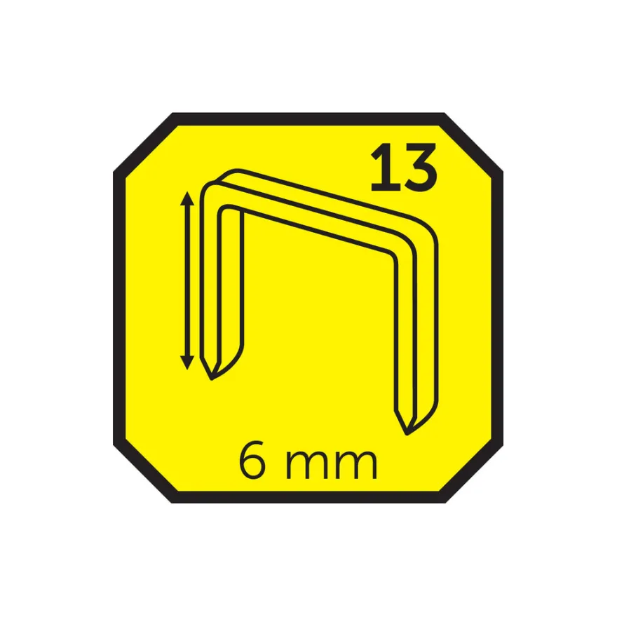 Hæfteklammer 6 mm nr. 13 1000 stk. - Probuilder