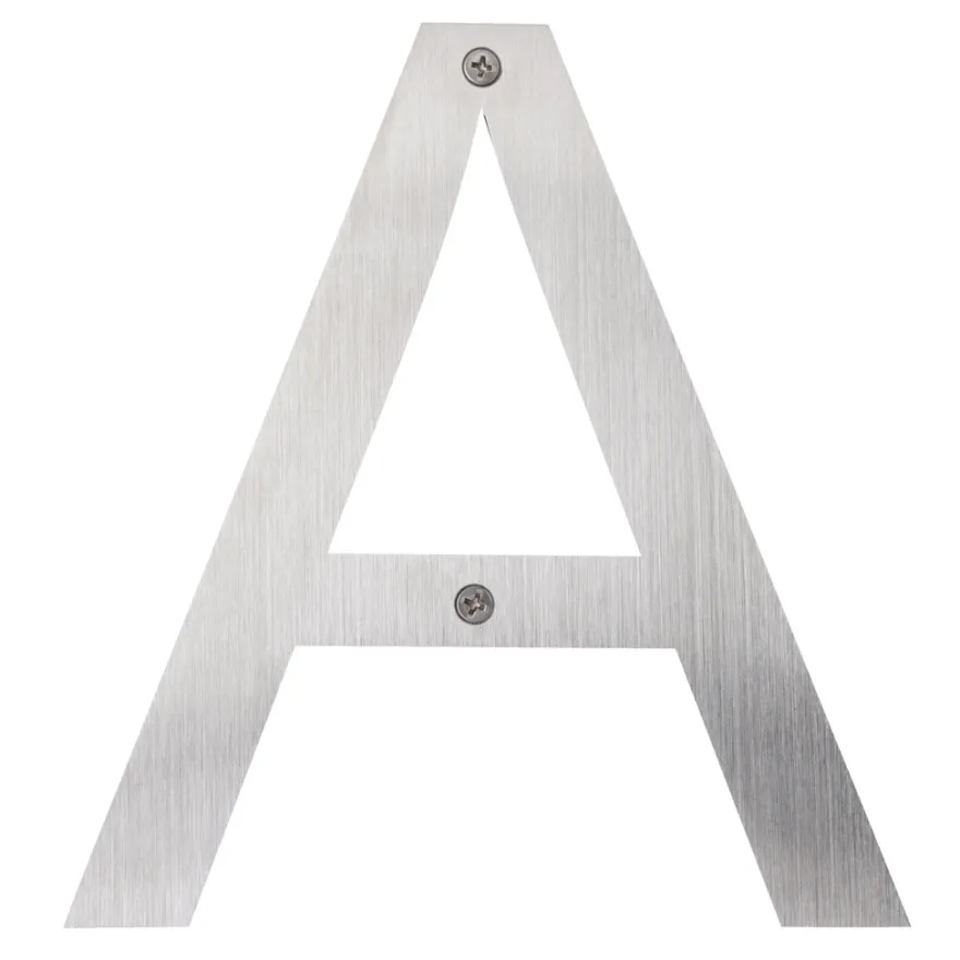 Husbogstav A rustfrit stål 25 cm
