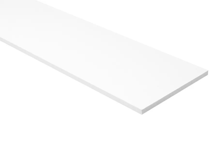 Hylde melamin hvid 16 mm x 30 x 100 cm