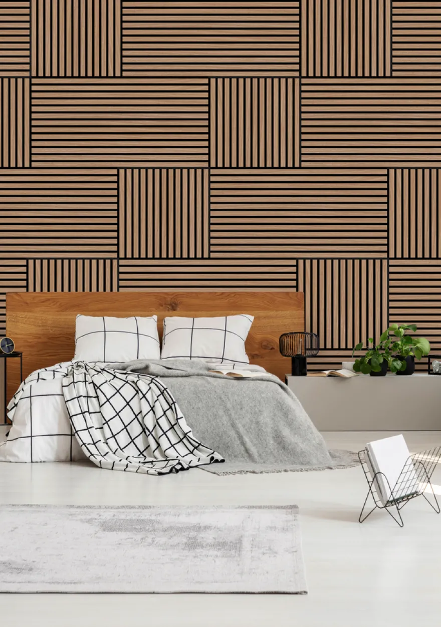 Jangal Modular Wall akustikpanel 52 x 52 cm - Davert Oak