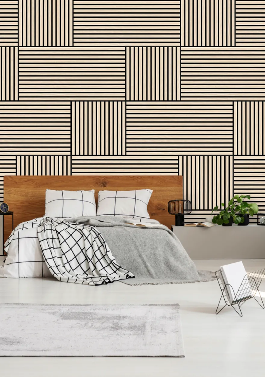 Jangal Modular Wall akustikpanel 104 x 52 cm - Letea Oak