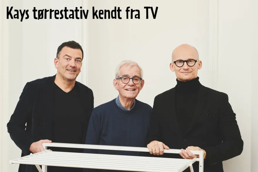 Kay vægmonteret tørrestativ 100 x 61 x 68 cm - hvid