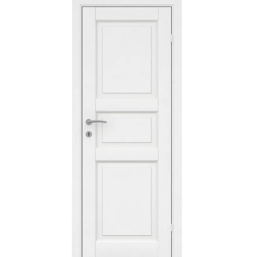 Kompakt hvidmalet dør 82,5 x 204 cm