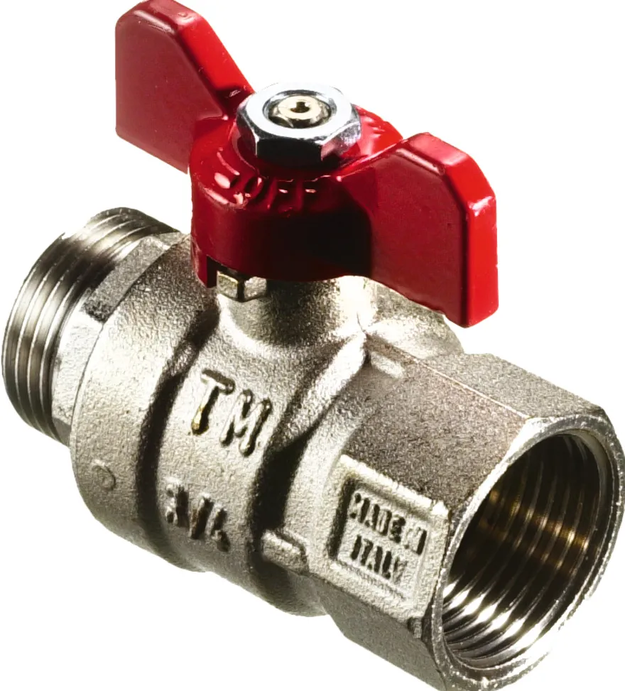 Kuglehane 1/2" muffe/nippel T-greb
