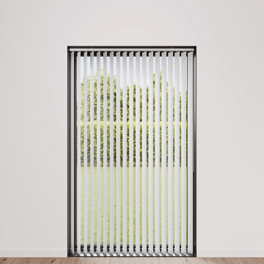 Lamelgardin hvid 250 x 250 cm