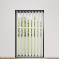 Lamelgardin hvid 100 x 250 cm