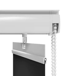 Lamelgardin sort 100 x 250 cm