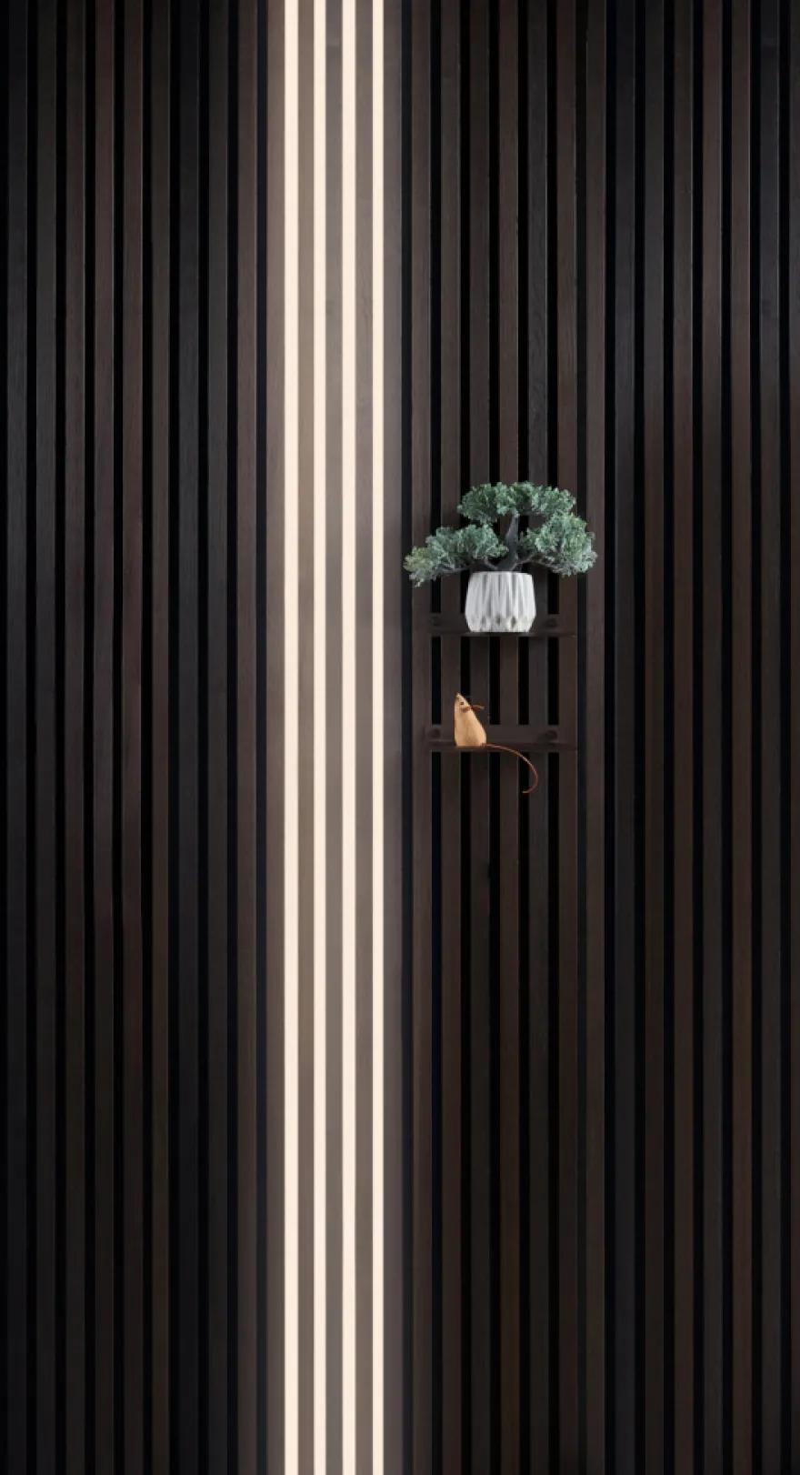 LED-lysskinne til akustikpanel sort 3 meter 4-pk.