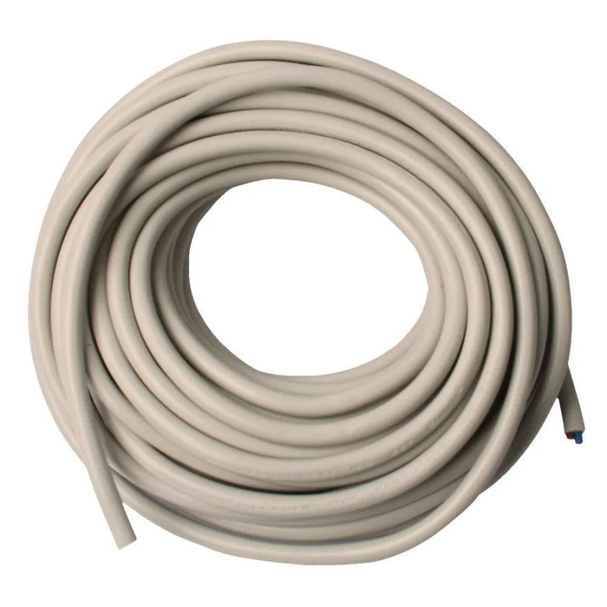 Ledning rund grå 2 x 0,75 mm² 10 meter - Elworks