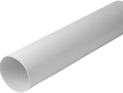 Luftkanal hvid Ø125 x 500 mm