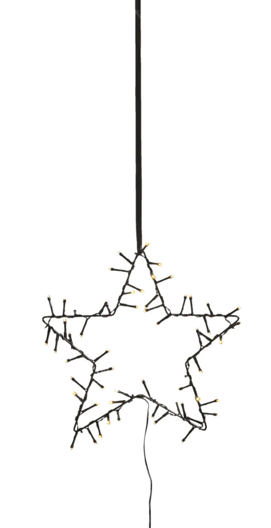 Lysstjerne spyd/ophæng 30 cm