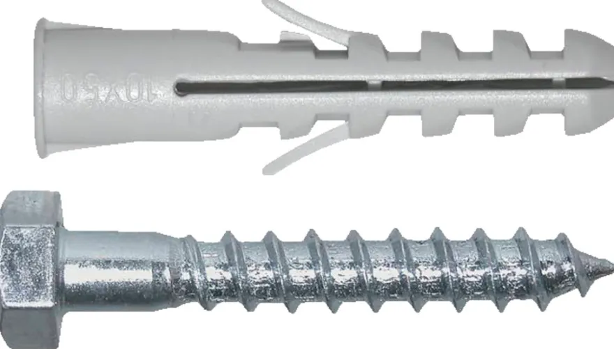 NKT Fasteners dyvel m/fransk skrue 10 x 50 mm 5 stk.