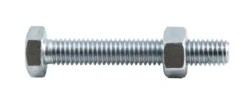 NKT Fasteners stålsætskruer m/møtrik M6 x 40 mm 6 stk.