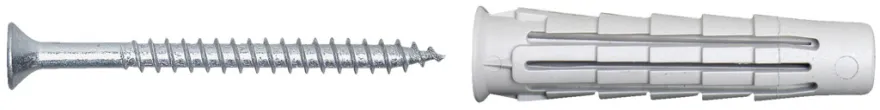 NKT Fasteners T6 universaldyvel m/skrue 6 x 45 mm 8 stk.