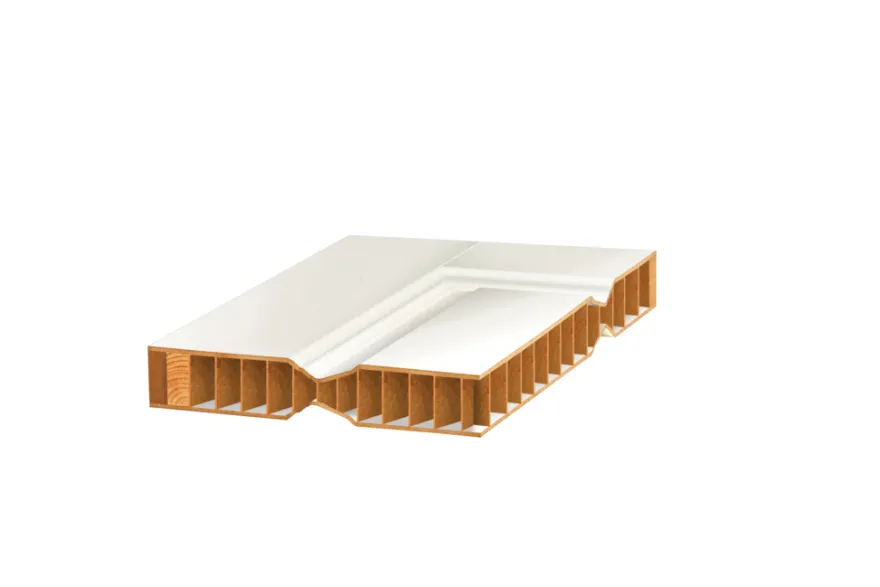 Optimal hvidmalet formpresset dør 82,5 x 204 cm