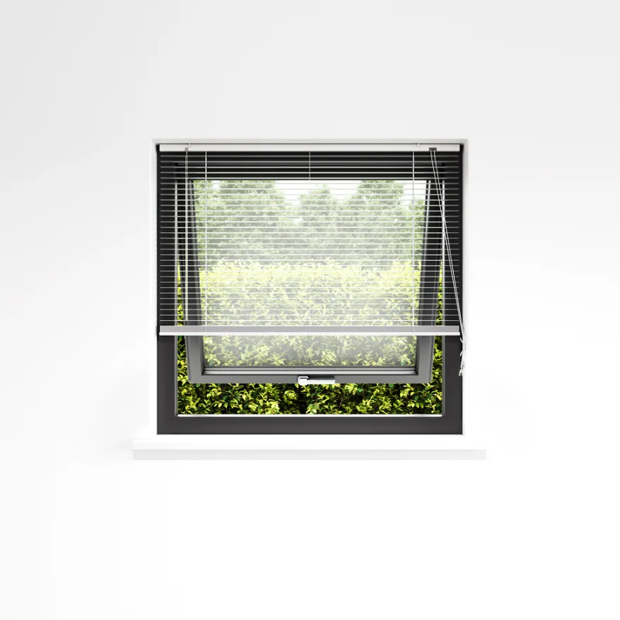 Persienne aluminium hvid 110 x 130 cm