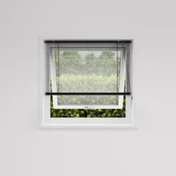 Persienne aluminium sort 110 x 130 cm