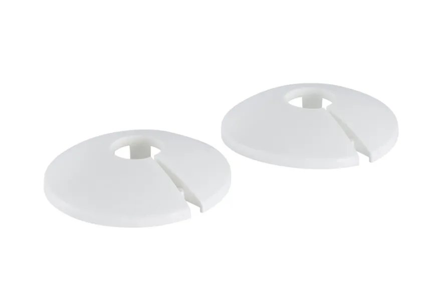 Plastroset 15 mm hvid - 2 stk.