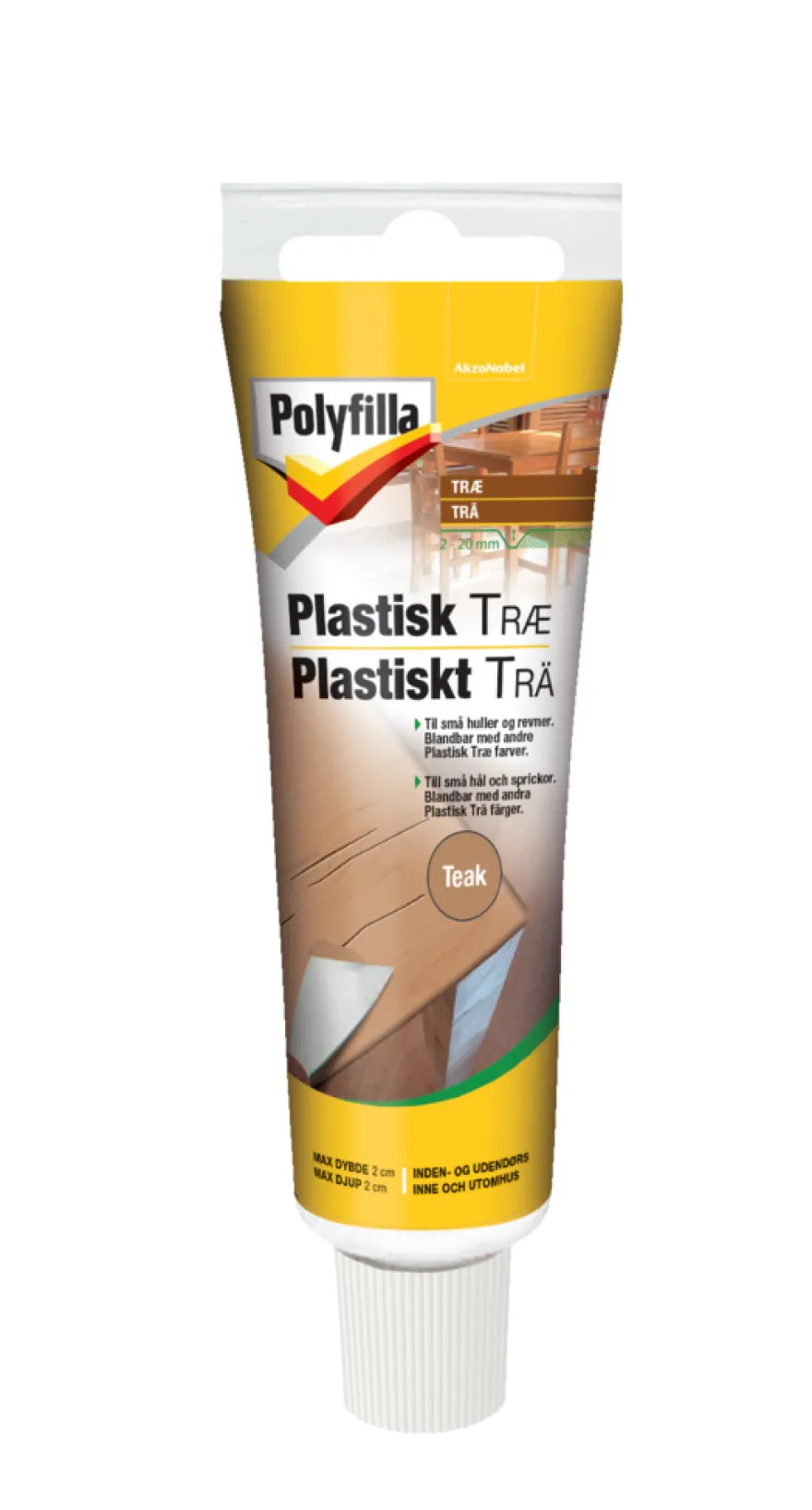 Polyfilla plastisk træ teak 50 ml