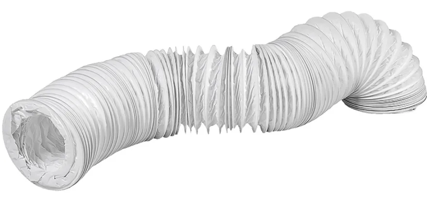 PVC flexslange Ø102 mm x 1 meter hvid